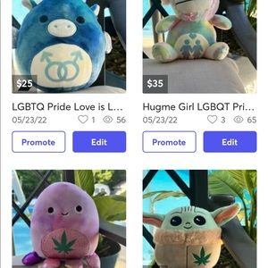 LGBTQ Pride and Stoner Squishmallow